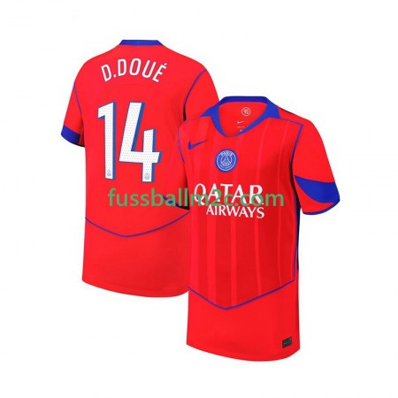 Fußballtrikots Paris Saint-Germain Desire Doue 14 Ausweich Trikotsatz 2025-2026
